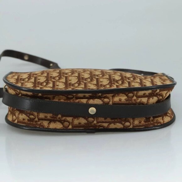 Christian Dior Trotter Canvas Shoulder Bag Brown Auth 108645V - Picture 5 of 14